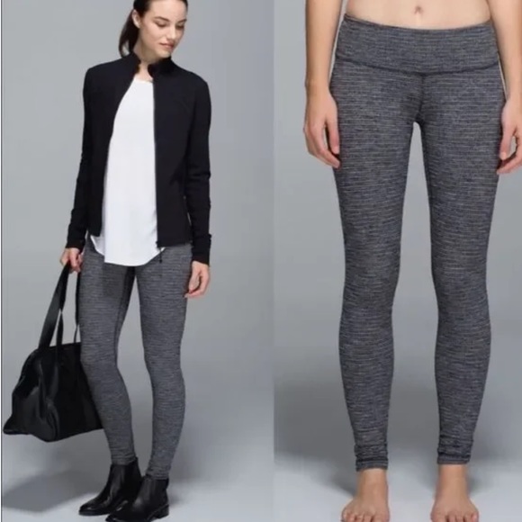 Lululemon Wunder Under Pant Coco Pique - Picture 2 of 8